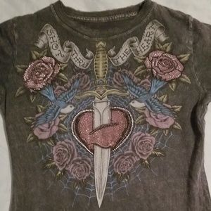 Buckle Sinful short sleeved shirt with sequins